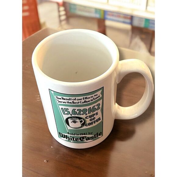 Vintage White Castle Hamburgers Coffee Mug Commemorative 1941 Graphic Ceramic - Picture 6 of 8